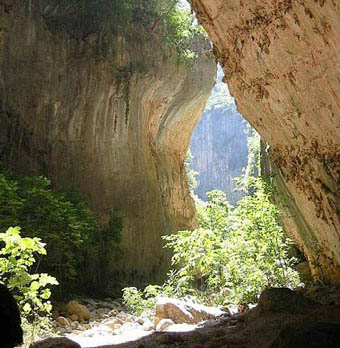 La Garganta verde (Grnen Schlucht), im Naturpark Sierra de Grazalema, Cadiz - Andalusien, Spanien.