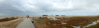 View over the beach of Conil from the same point