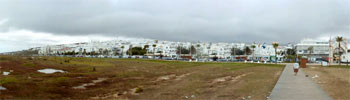 View over Conil from the beach (cloudy day...)