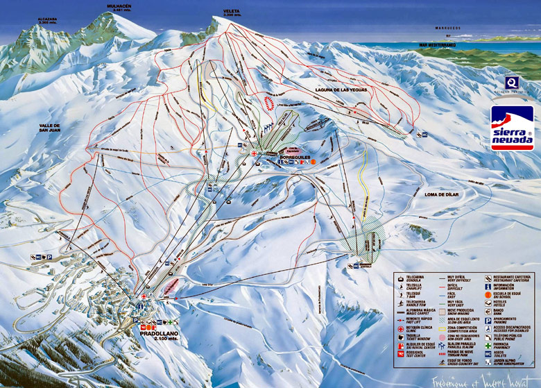 Sierra Nevada stazione sciistica - Snowboard