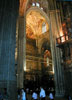 View of the mayor chapel. THe main altar piece is guarded behind a fence that was forged between 1518 and 1532.