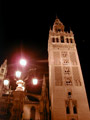 The Giralda Tower of Sevilla by night
