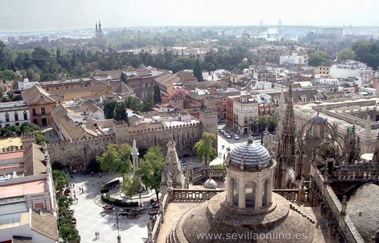 The Giralda tower in Seville - Andalusia, Spain.