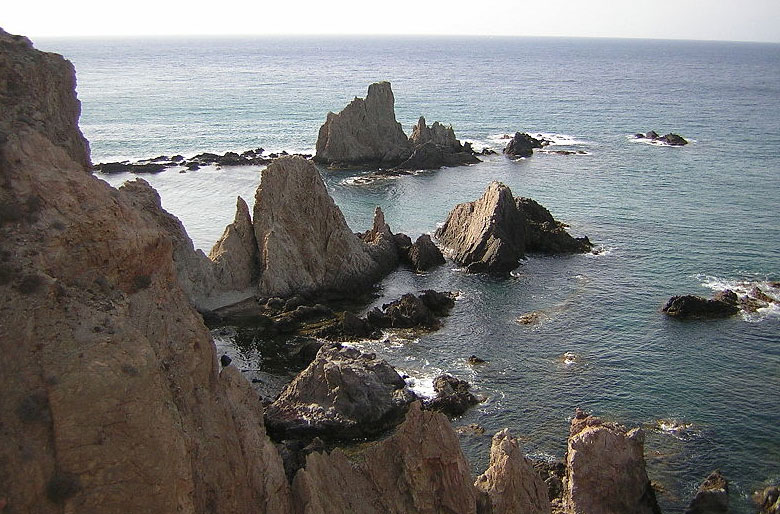Las Sirenas aan de Costa de Almeria in Andalusi, Spanje. 