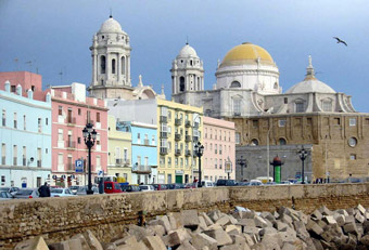 Vista sul centro di Cadice, Costa de la Luz - Andalusia, Spagna.