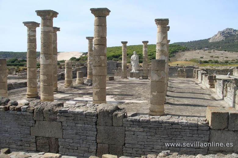 The roman ruins of Baelo Claudia at Bolonia some 17 Km northwest from Tarifa.