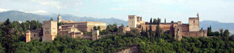 Aussicht auf die Alhambra - Andalusien, Spanien. 