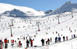 De pistes van Pradollano in het Sierra Nevada ski gebied