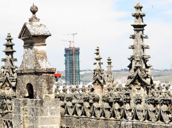 Torre Pelli (or Torre Cajasol), almost causing Seville to loose it's UNESCO World Heritage Status 