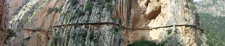 Spazio naturale El Chorro, provincia di Malaga - Andalusia, Spagna