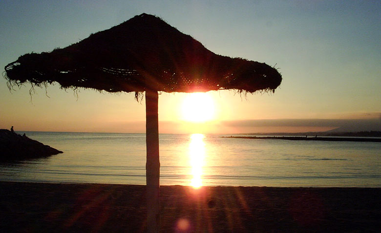 Tramonto a Marbella, Costa del SOL - Andalusia, Spagna.