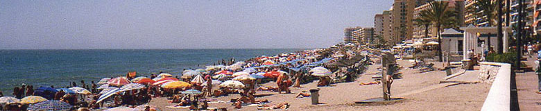 Die Strände am Costa del SOL, Malaga - Andalusien, Spanien.