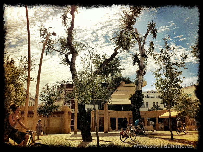 The relaxed and bohemian atmosphere of the Alameda de Hércules in Seville