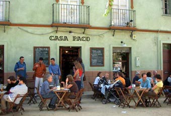 Eén van de vele terrasjes op de Alameda, Sevilla.