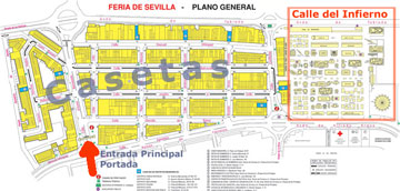 Feria de Sevilla - mappa del luogo
