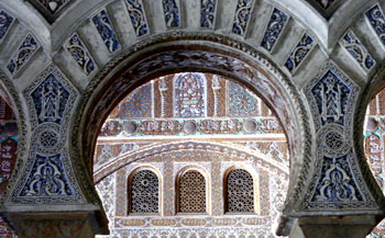 The arches at the entrance of the Ambassadors room