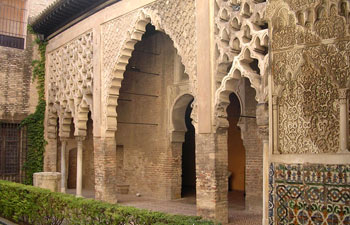 Alcazar, Patio del Yeso - Seville, Spain