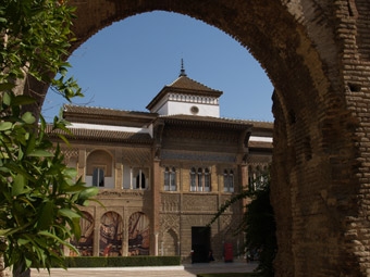 Der erste Eindruck beim Betreten der Alcazar, Sevilla