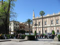 Vista del exterior del Archivo de Indias