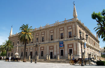 Archivo de Indias (das Indienarchiv), Sevilla - Andalusien, Spanien