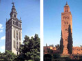 La giralda di Siviglia e il Kutubiyya di Marrakech