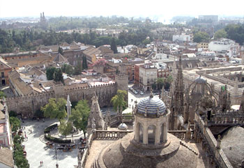 Vue de la Giralda, Séville - Andalousie, Espagne.