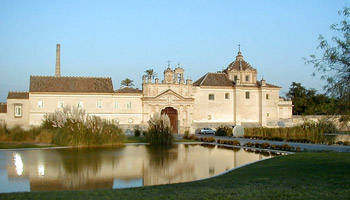 Main entrance of the Cartusian Monastery in Seville