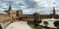 Plaza de Espaa (het Spaanse plein) in Sevilla - Andalusie, Spanje.