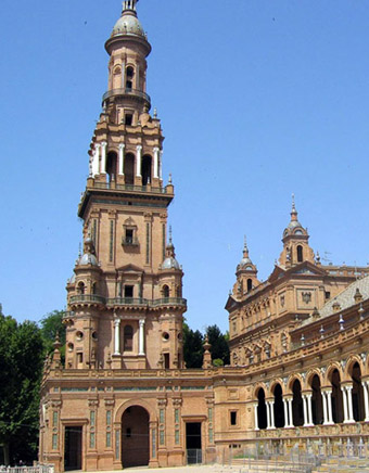 Plaza de Espaa (die Spanische Platz), Sevilla - Andalusien, Spanien