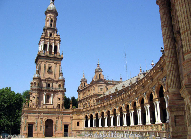 Plaza de Espaa (Piazza di Spagna), Siviglia - Andalusia, Spagna 