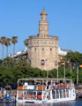 The gold tower on the guadalquivir river - Seville, Spain.